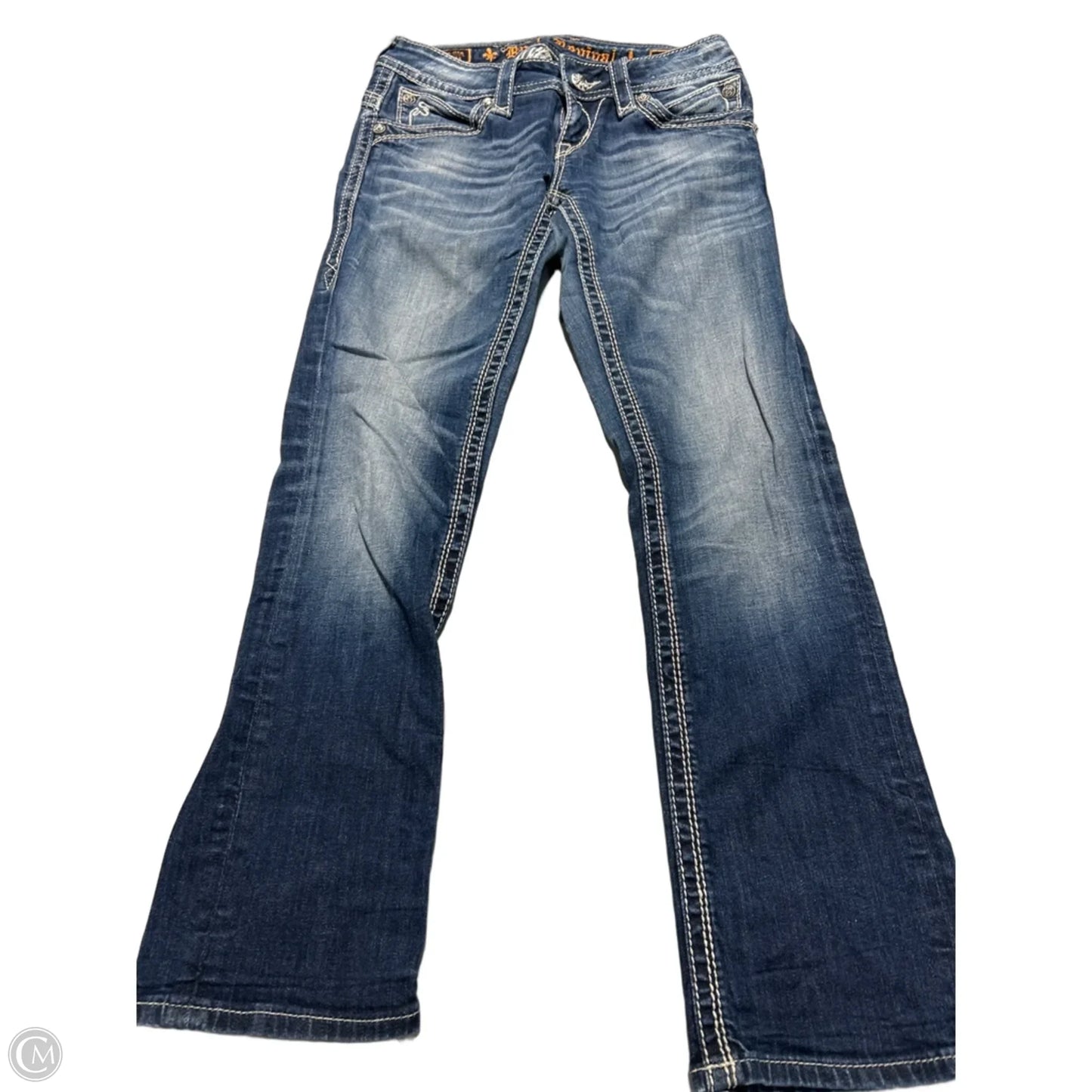 Jeans Boot Cut By Rock Revival In Beige, Size: 4