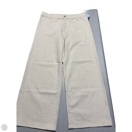 Jeans Wide Leg By Universal Thread In White, Size: 16