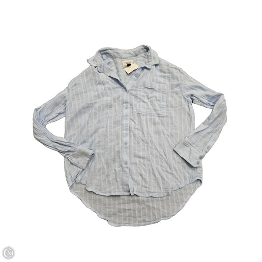 Top Long Sleeve By American Eagle In Blue, Size: XS
