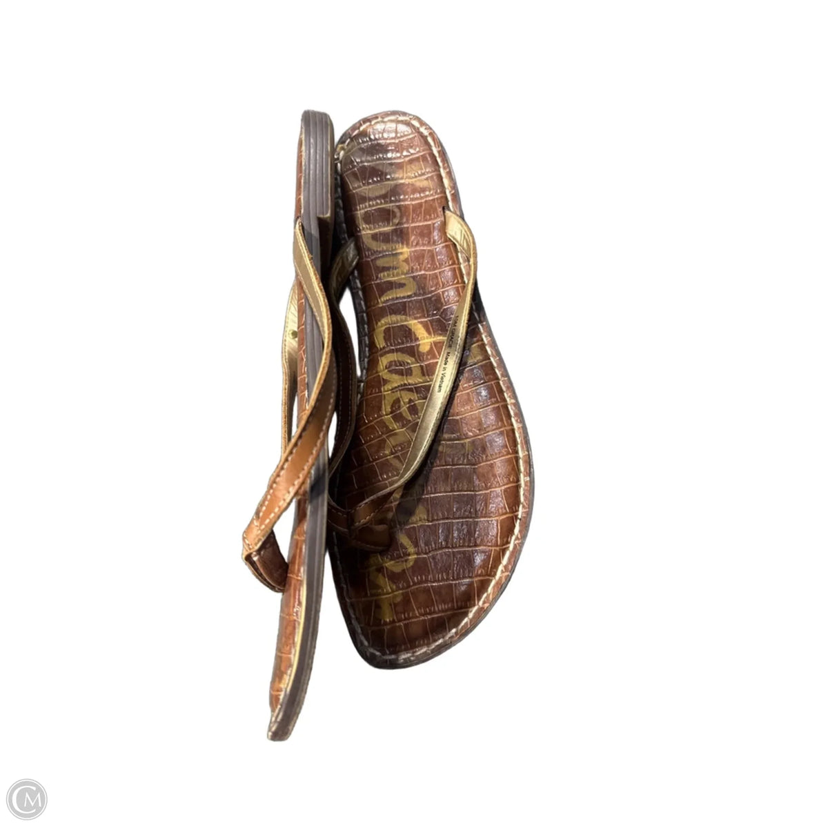 Sandals Flip Flops By Sam Edelman In Brown, Size: 10