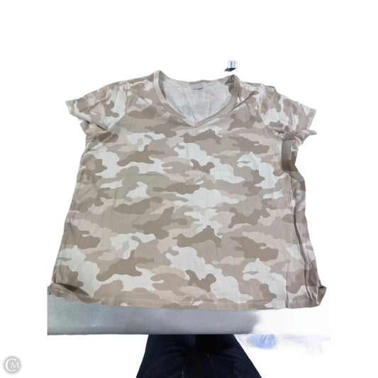 Top Short Sleeve By Old Navy In Tan, Size: Xl