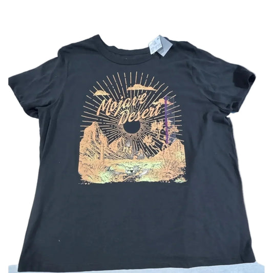 Top Short Sleeve By Zoe And Liv In Animal Print, Size: Xxl