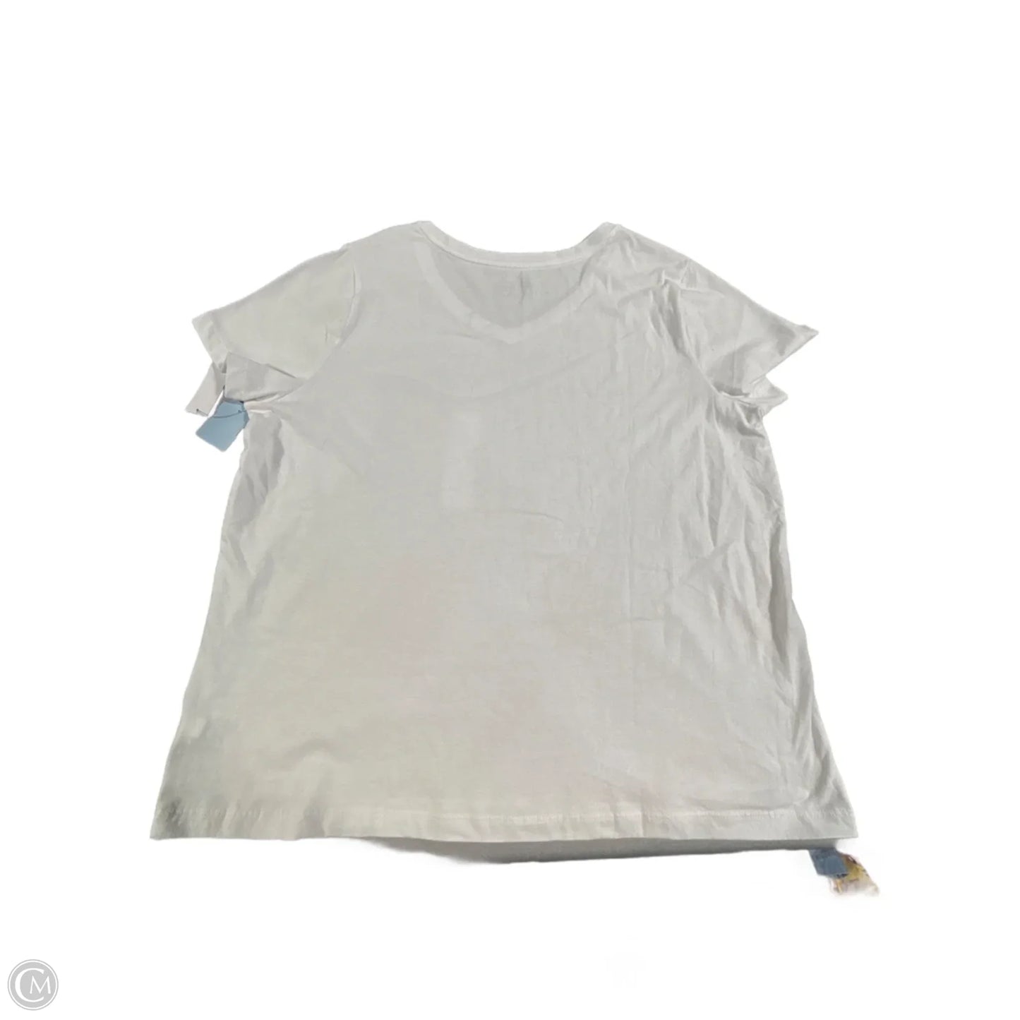 Top Short Sleeve By Time And Tru In White, Size: Xxl