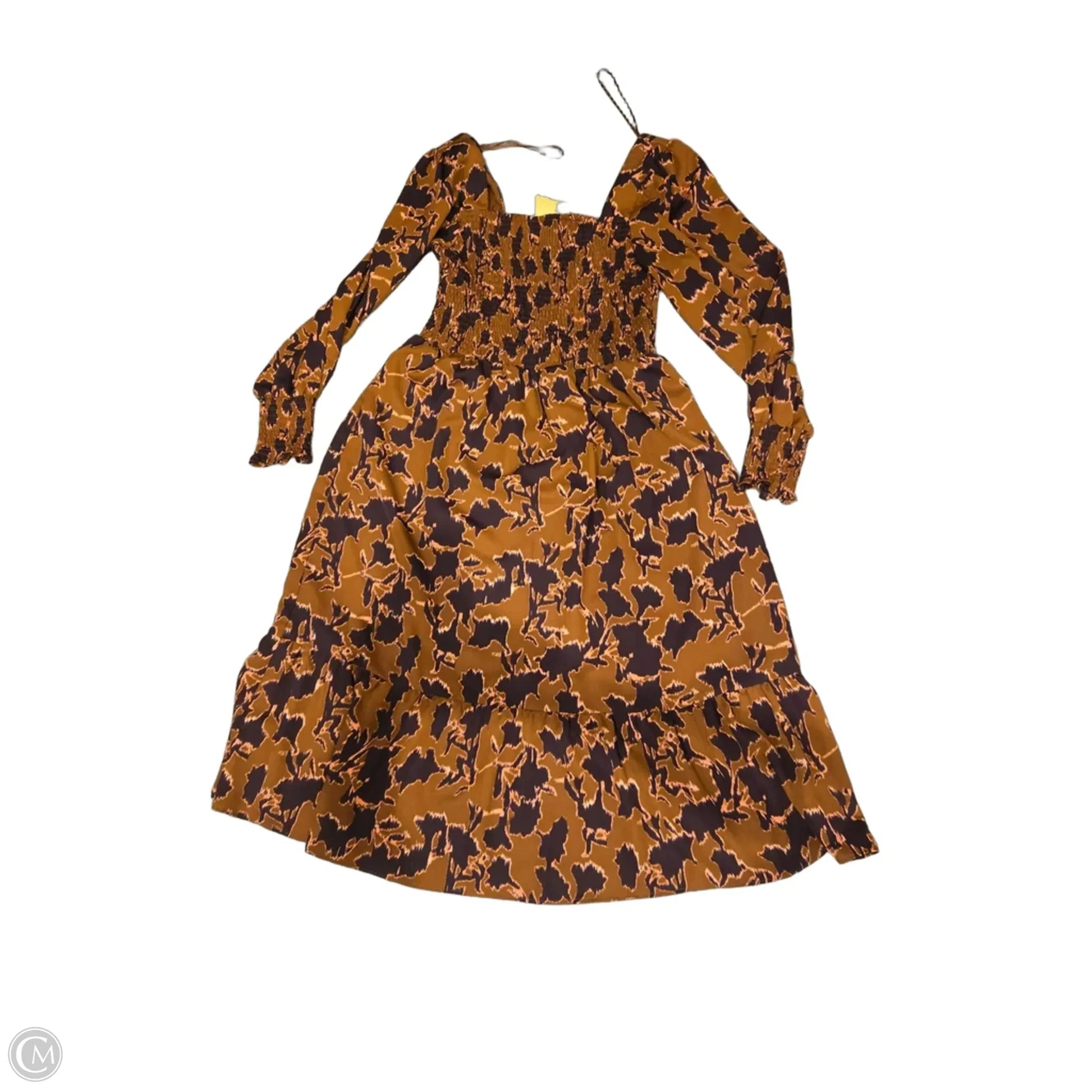 nine west dresses Dress Casual Maxi By Nine West In Brown & Pink, Size: L