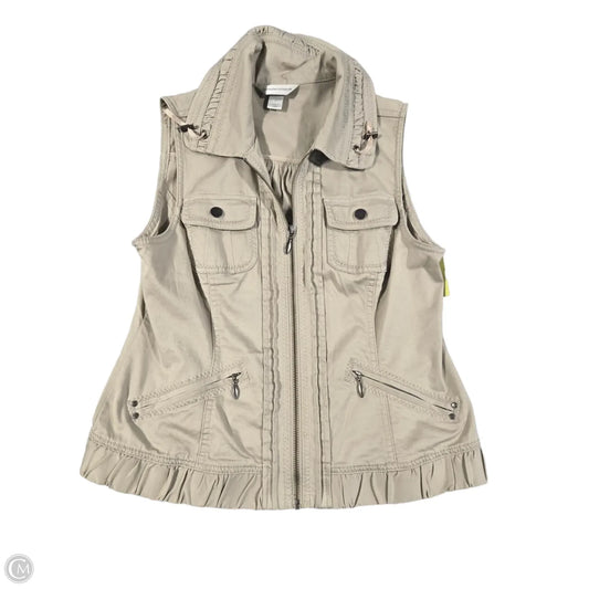 Vest Other By Christopher And Banks In Tan, Size: S