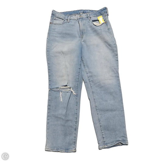 Jeans Straight By Old Navy In Blue Denim, Size: 14
