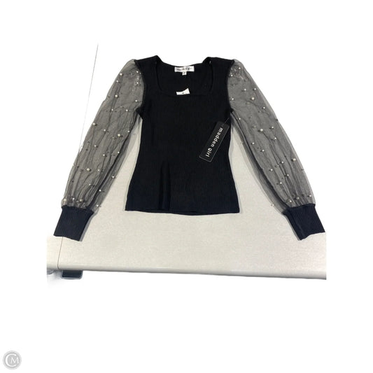 Top Long Sleeve By Madden Girl In Black, Size: S