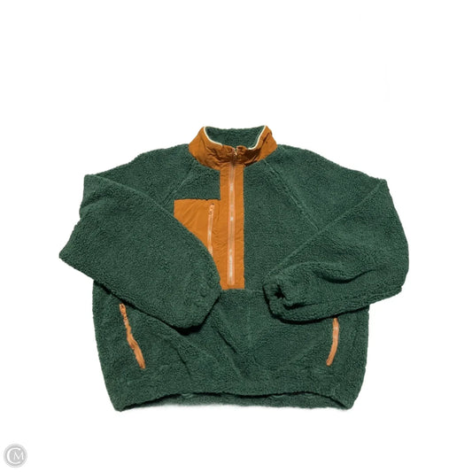 Jacket Faux Fur & Sherpa By Shein In Green, Size: M