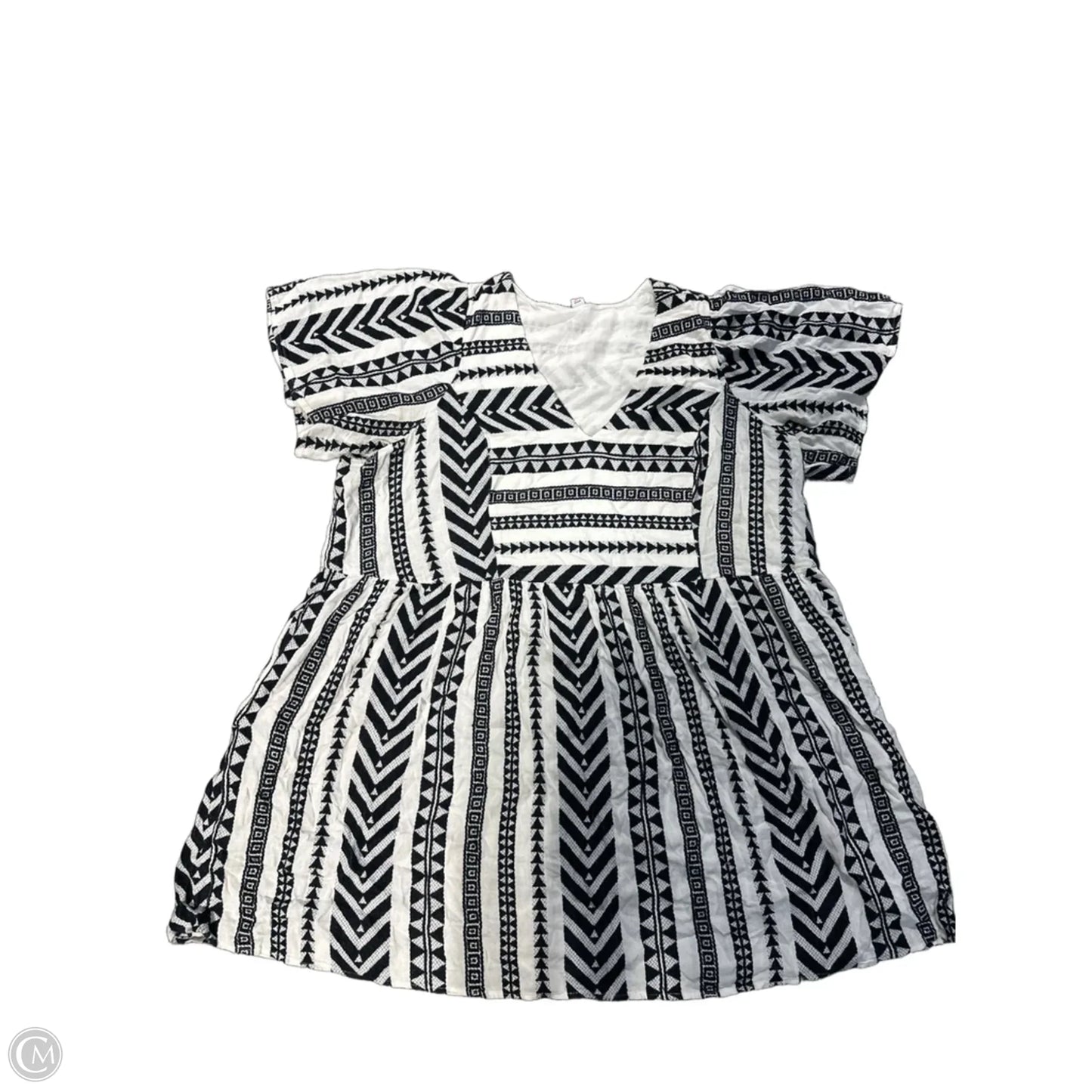 Dress Casual Midi By Old Navy In Black & White, Size: 2x