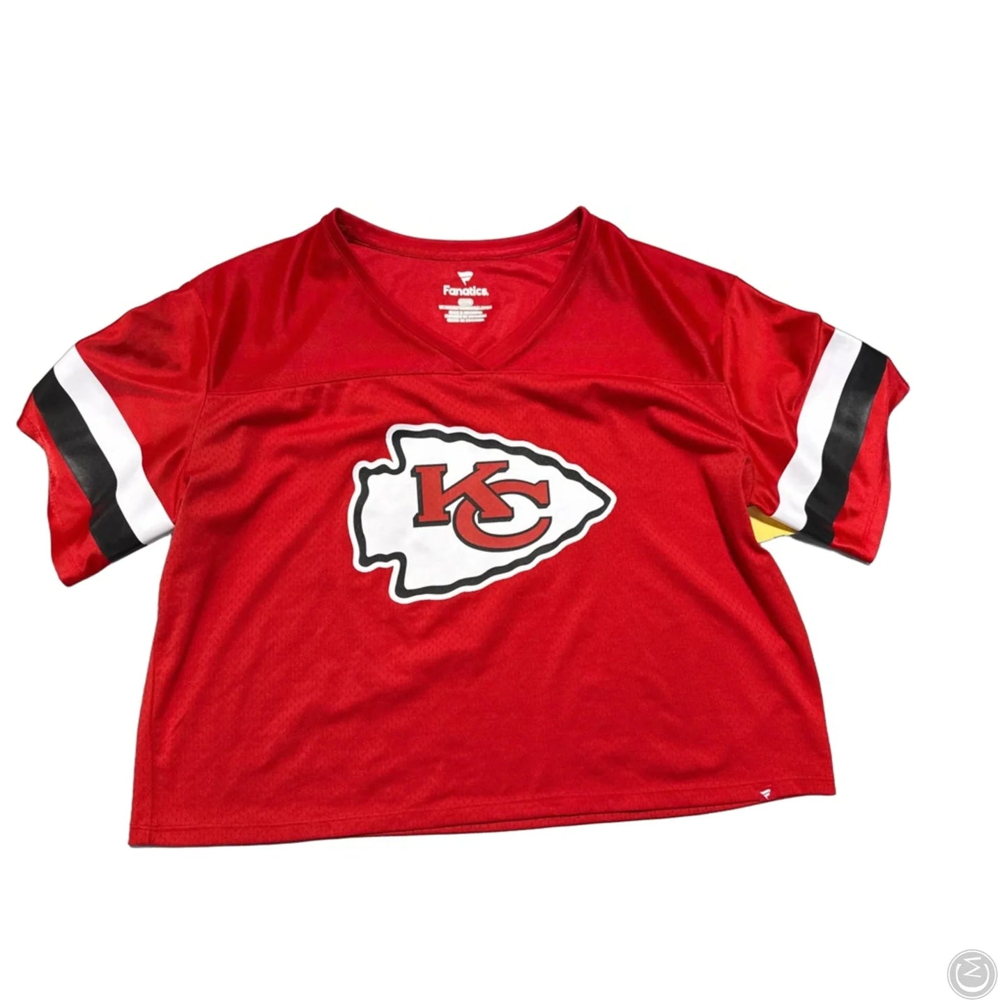 Top Short Sleeve By Fanatics In Red, Size: L