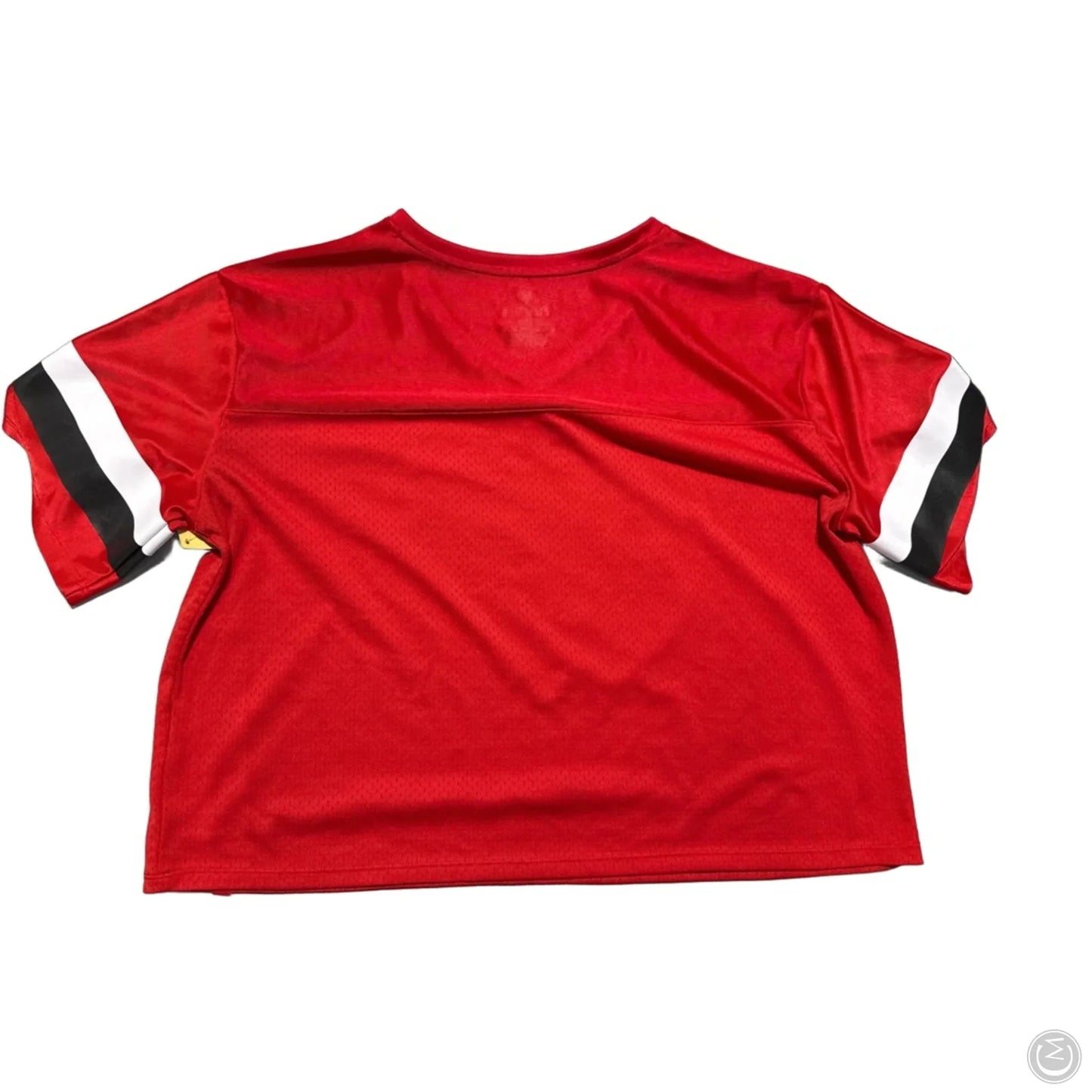 Top Short Sleeve By Fanatics In Red, Size: L
