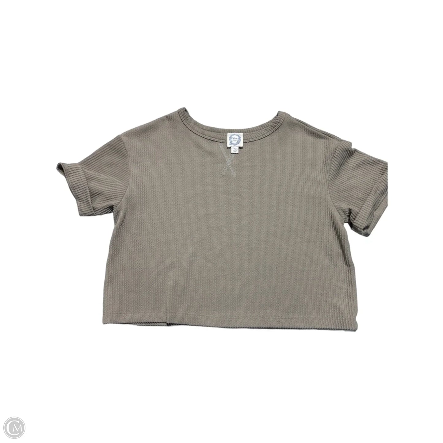 Top Short Sleeve By Blue Rain In Tan, Size: S