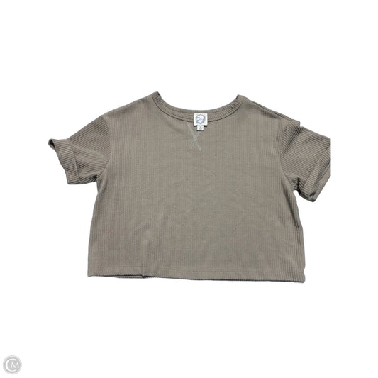 Top Short Sleeve By Blue Rain In Tan, Size: S