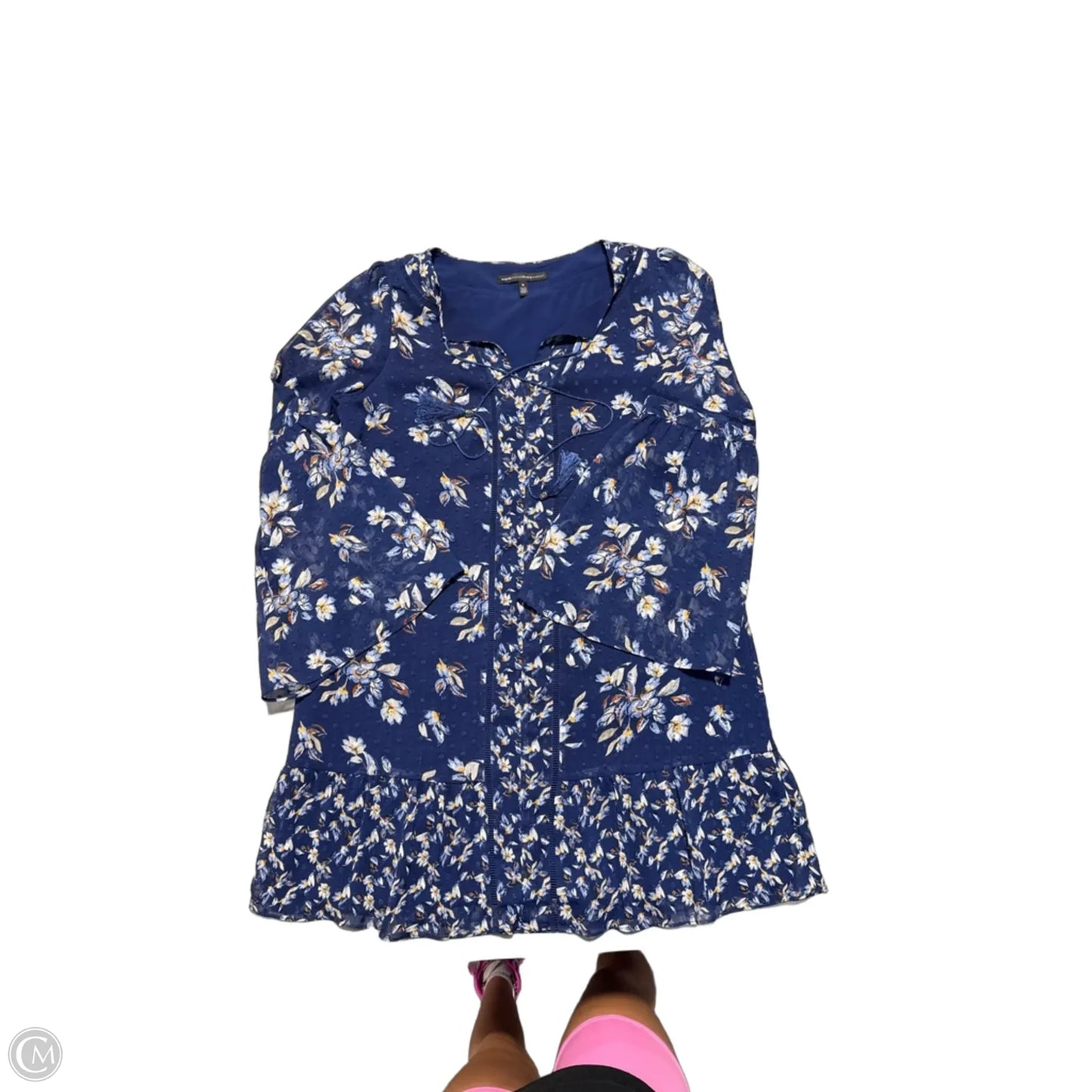 Dress Casual Midi By White House Black Market In Blue, Size: M