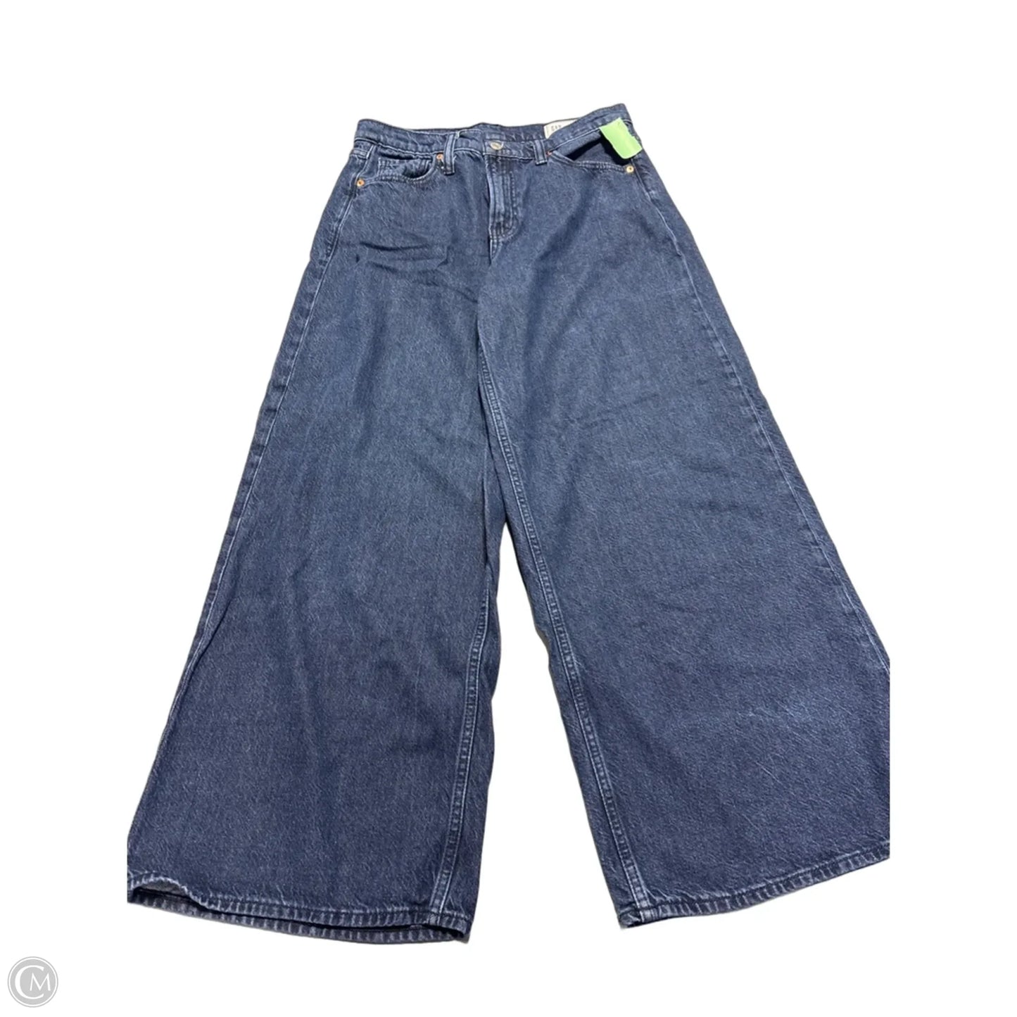 Jeans Wide Leg By Gap In Blue Denim, Size: 8