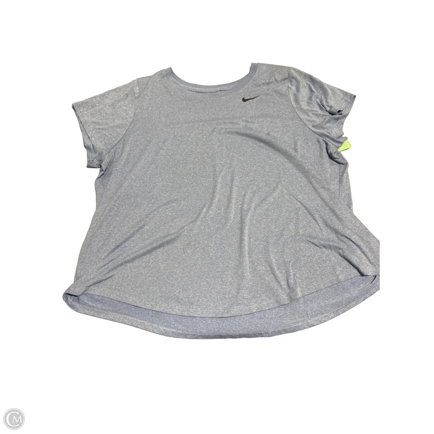 Athletic Top Short Sleeve By Nike In Purple, Size: 3x