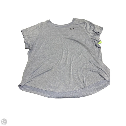 Athletic Top Short Sleeve By Nike In Purple, Size: 3x