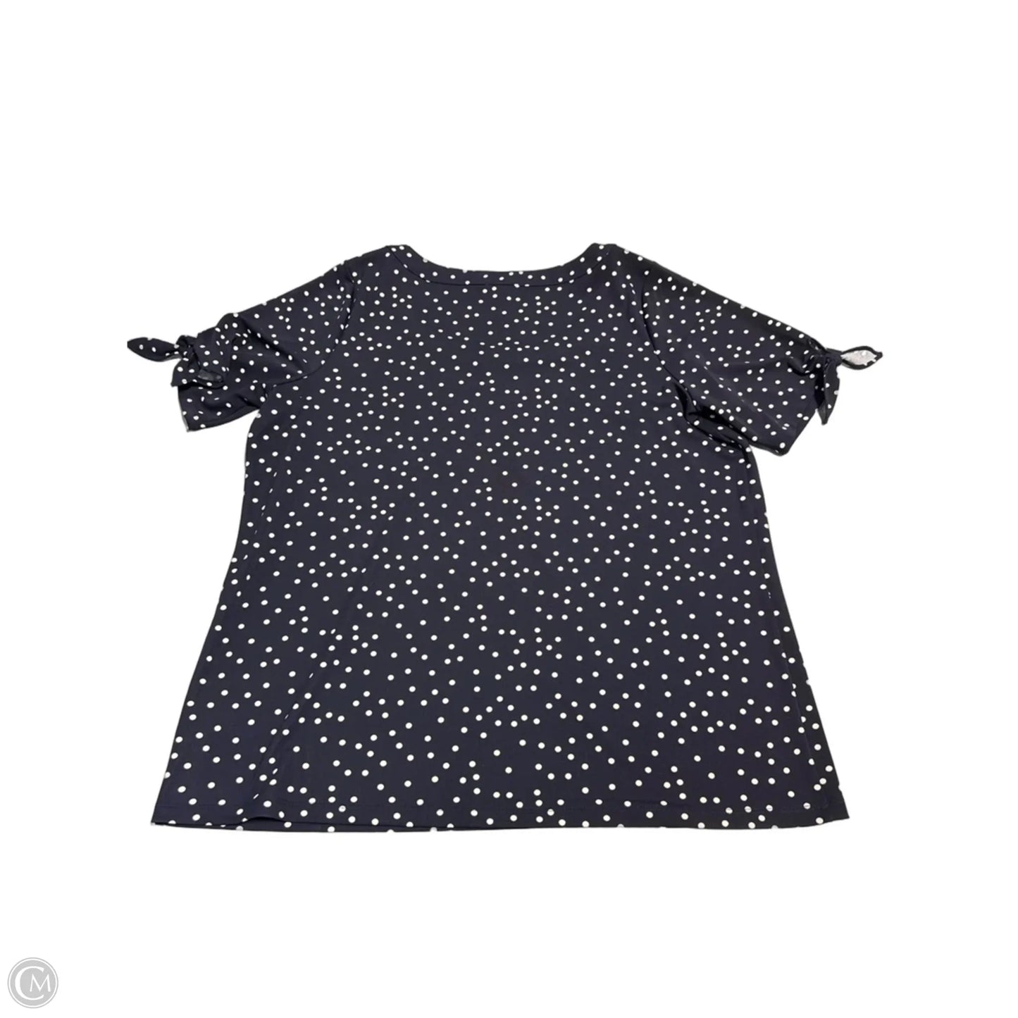 Top Short Sleeve By Talbots In Navy, Size: 1x