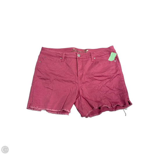 Shorts By Seven 7 In Pink Denim, Size: 16