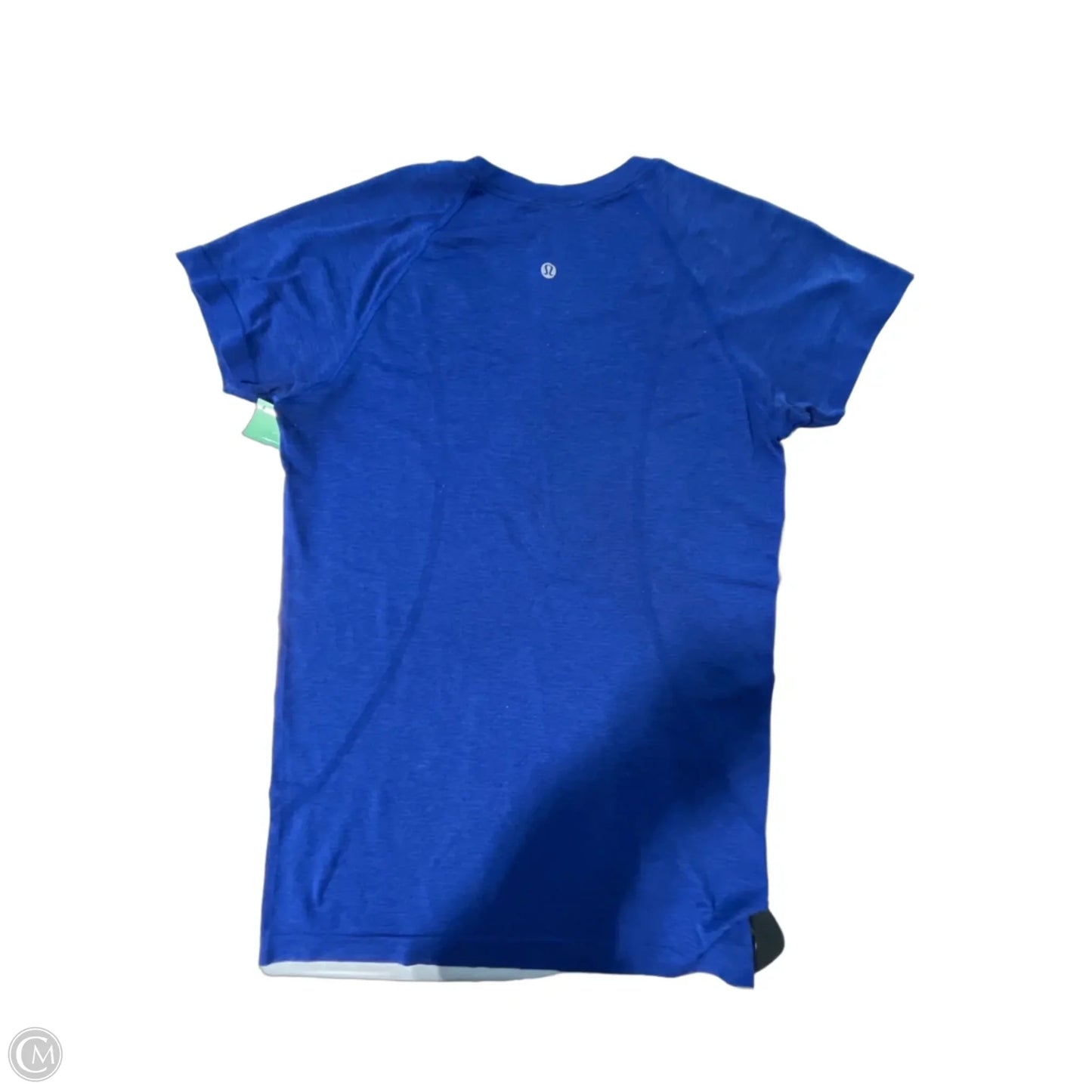 Athletic Top Short Sleeve By Lululemon In Blue, Size: 6