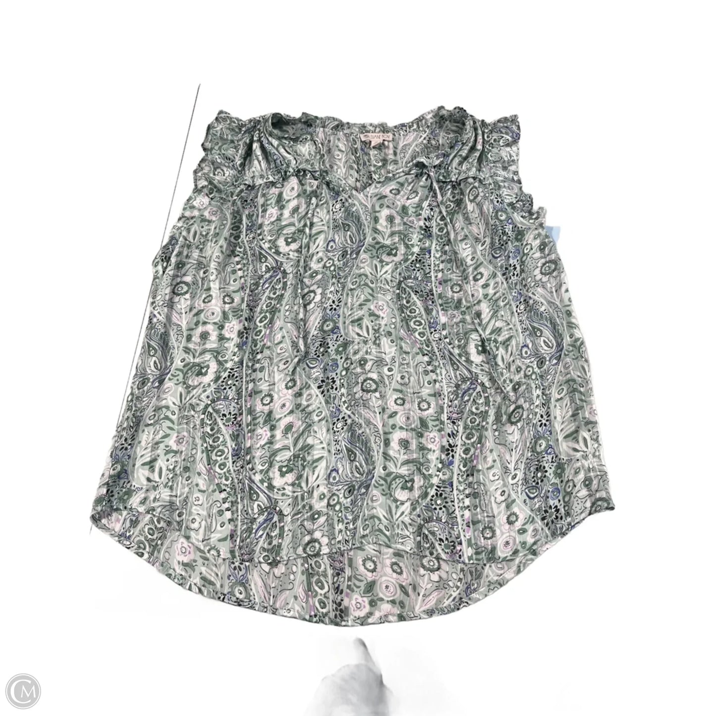 Top Short Sleeve By Eliane Rose In Green, Size: L