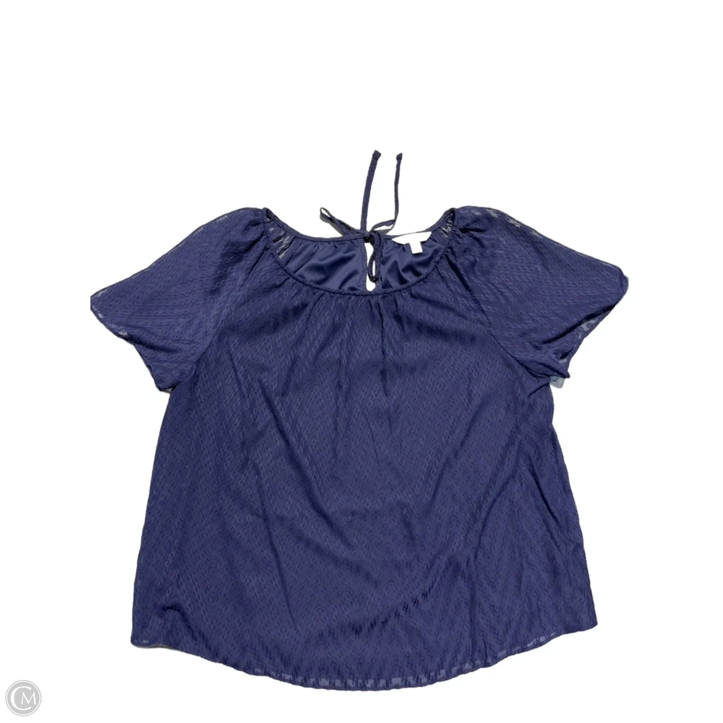 Top Short Sleeve By Cmb In Navy, Size: M