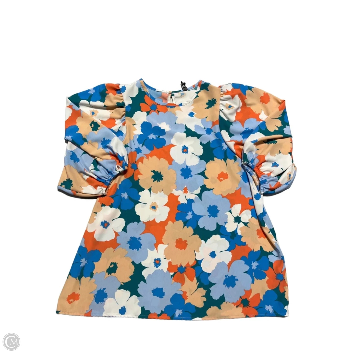 Top Long Sleeve By Cmb In Floral Print, Size: M