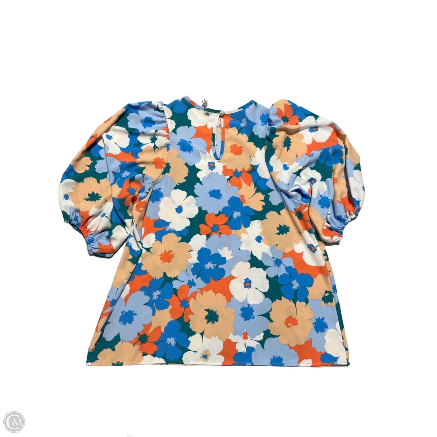 Top Long Sleeve By Cmb In Floral Print, Size: M