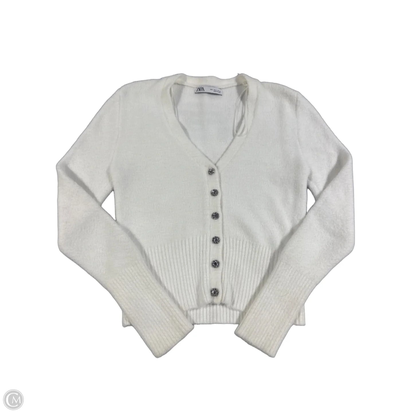 Sweater By Zara In White, Size: L