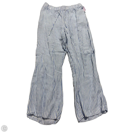 Pants Linen By H&m In Blue, Size: M