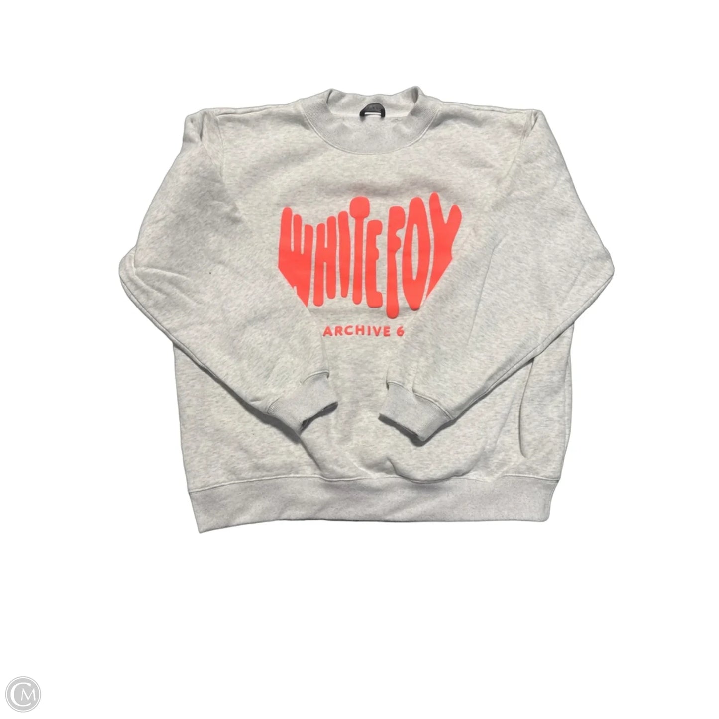 Top Long Sleeve By White Fox In Grey, Size: M
