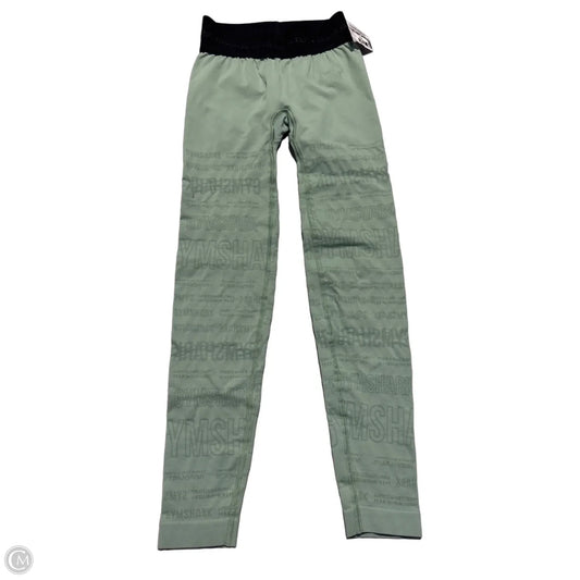 Athletic Leggings By Gym Shark In Green, Size: Xs