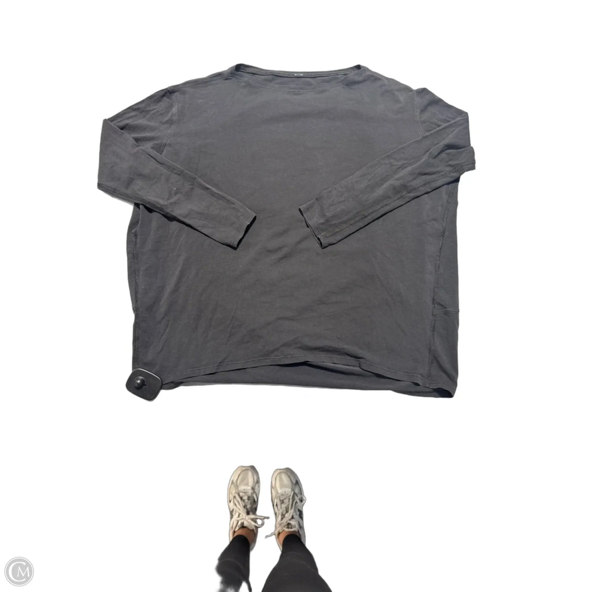 Top Long Sleeve By Lululemon In Black, Size: M