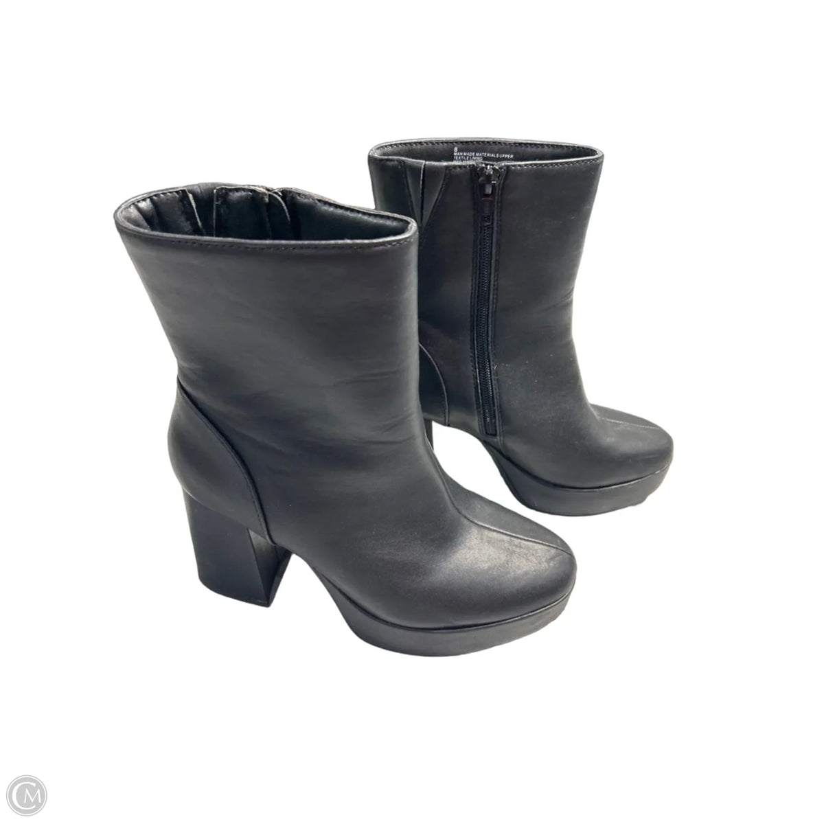 Boots Ankle Heels By A New Day In Black, Size: 8