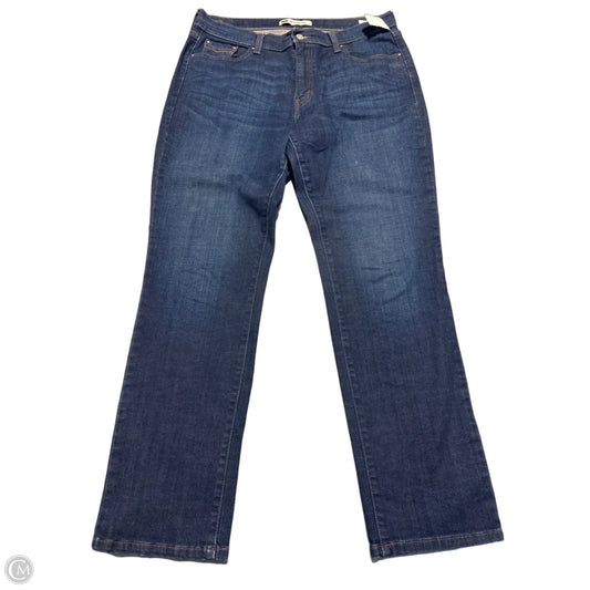 Jeans Straight By Levis In Blue Denim, Size: 8
