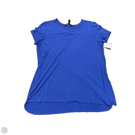Top Short Sleeve By Ellen Tracy In Blue, Size: L
