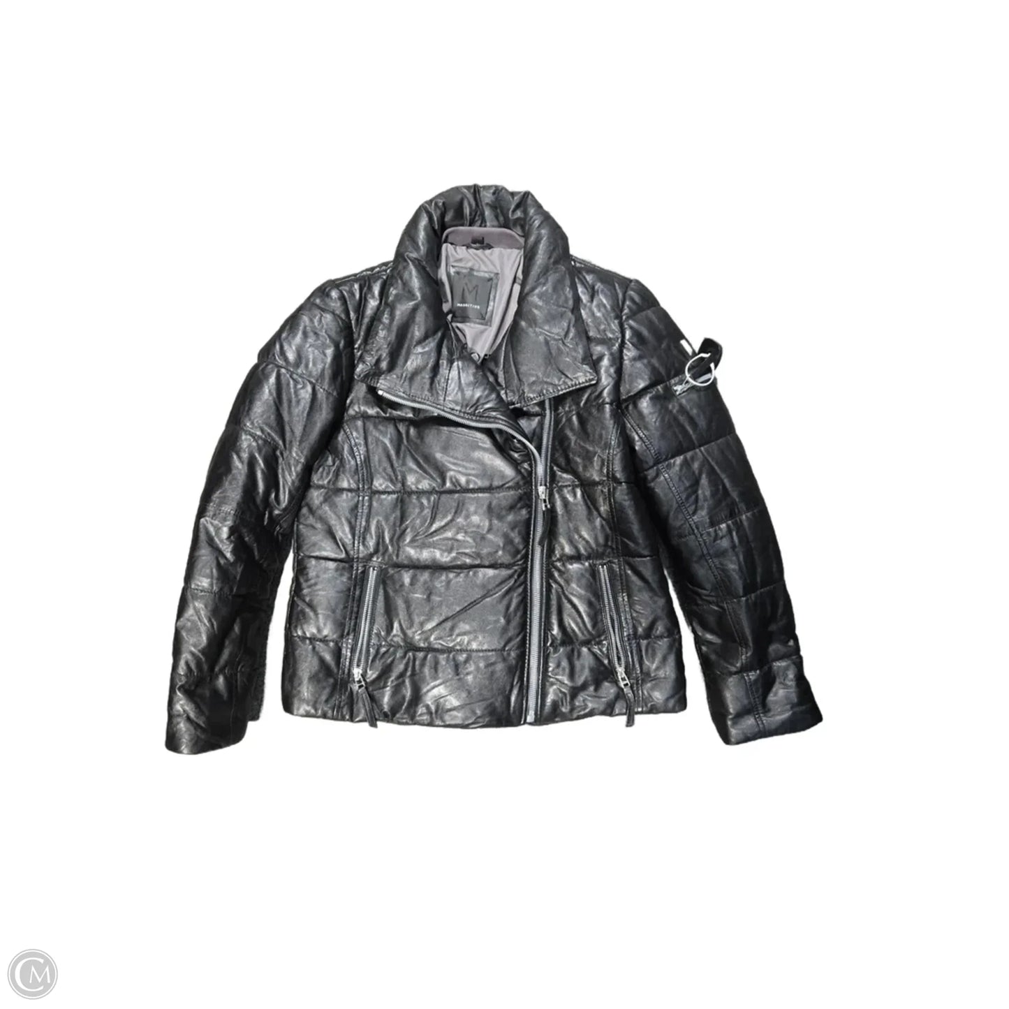 Coat Leather By Cma In Black, Size: Xl