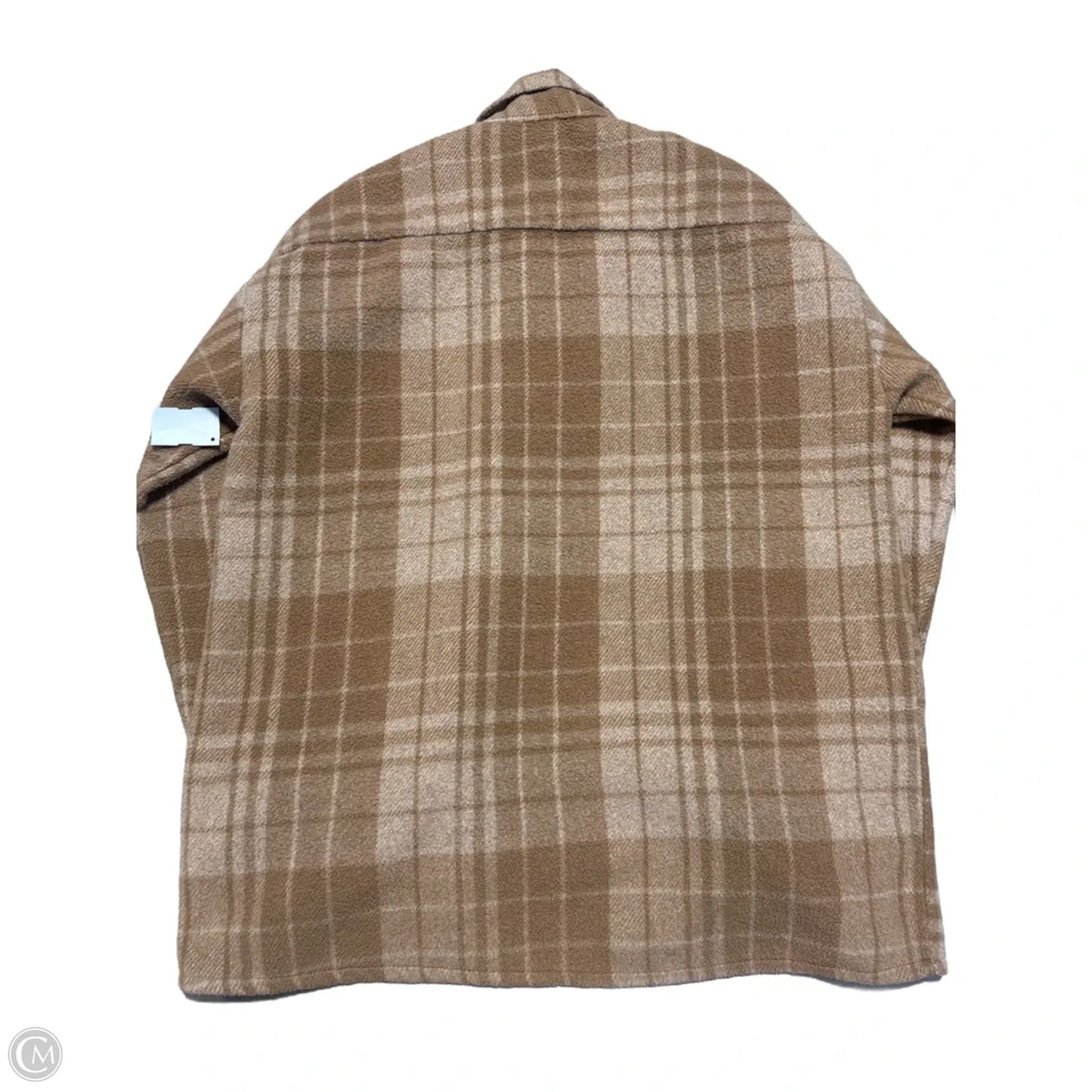 Jacket Faux Fur & Sherpa By Cmb In Brown, Size: L