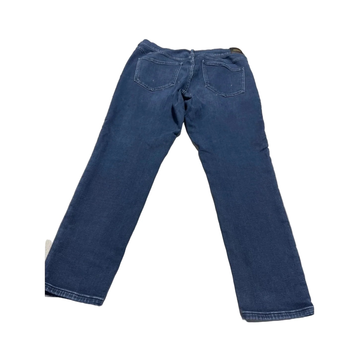 Jeans Skinny By Express In Blue Denim, Size: 14