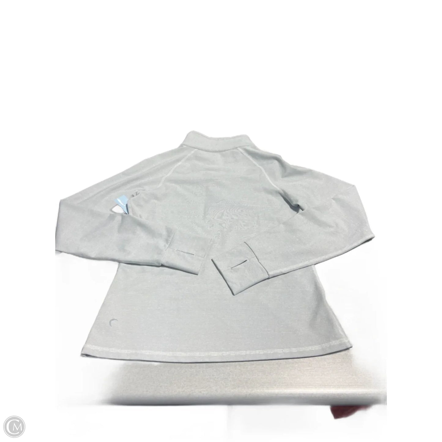 Athletic Top Long Sleeve Collar By Zyia In Grey, Size: L