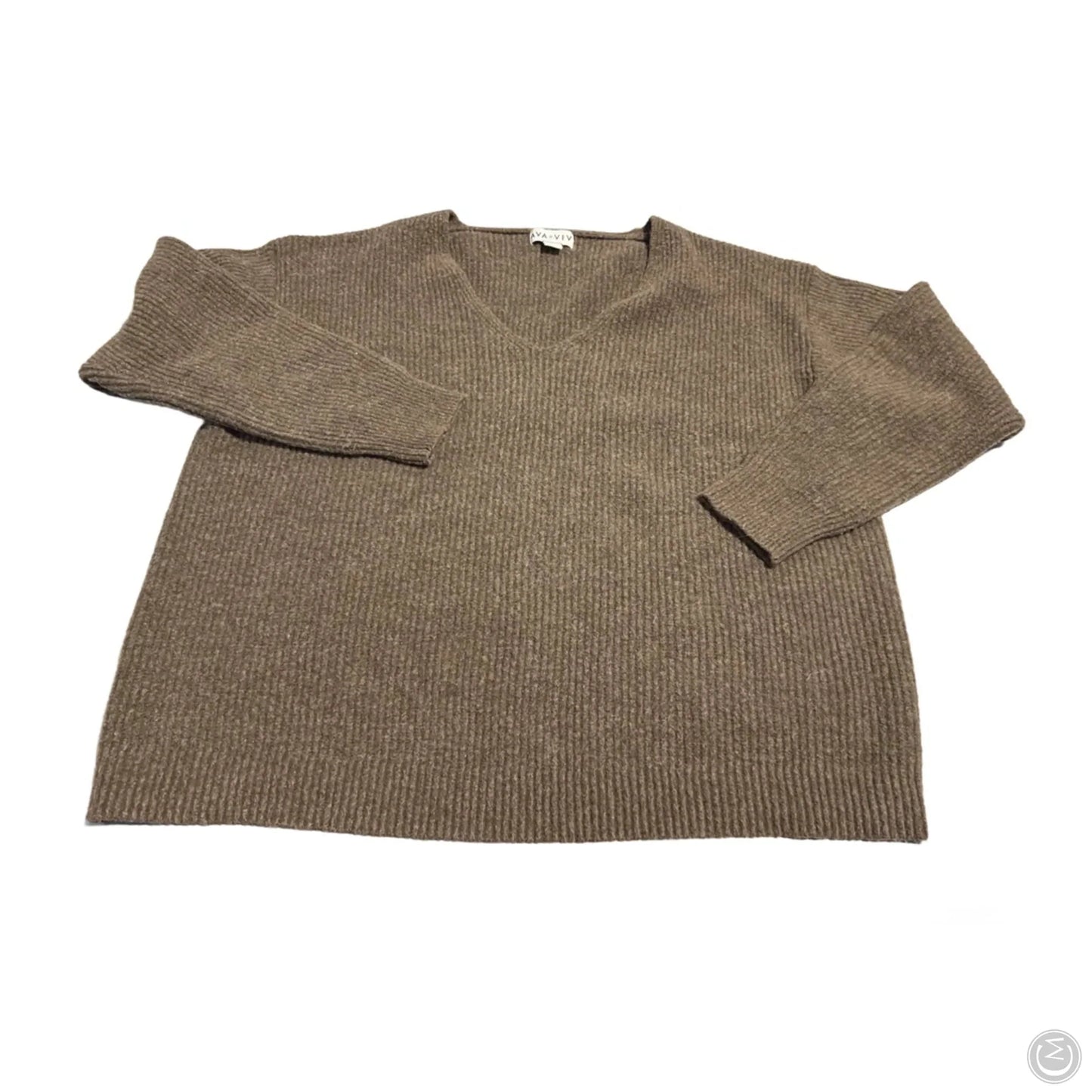 Sweater By Ava & Viv In Brown, Size: Xxl