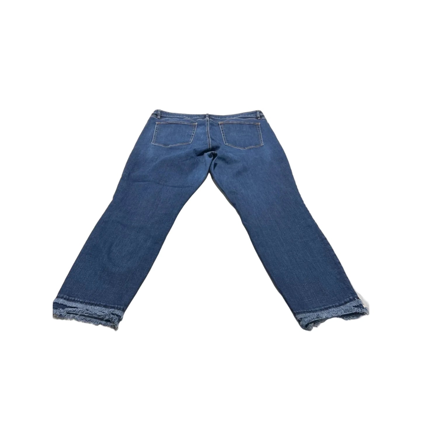 Jeans Skinny By Loft In Blue Denim, Size: 16