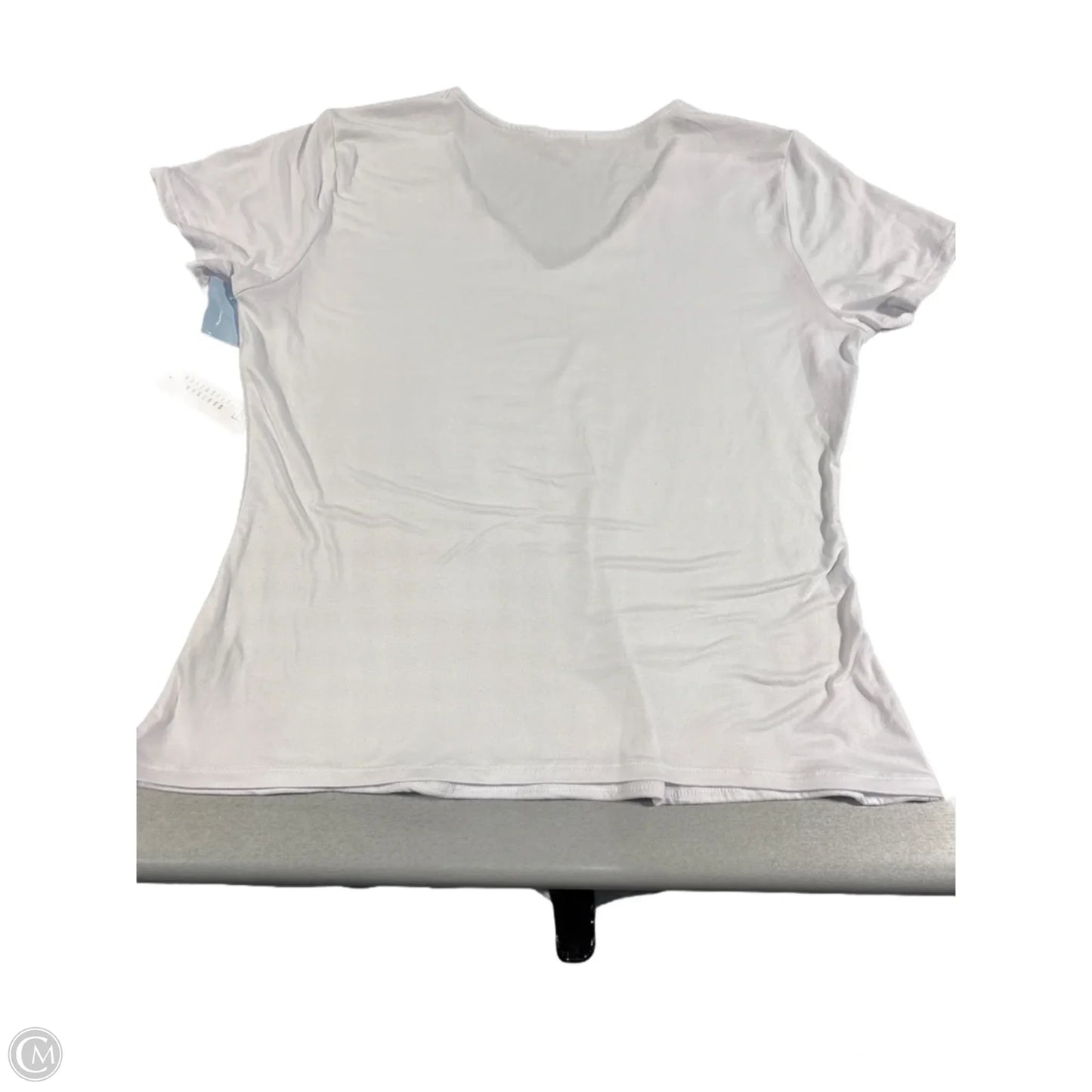 Top Short Sleeve By Faded Rose In White, Size: 2x