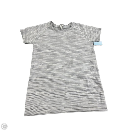 Athletic Top Short Sleeve By Athleta In Grey, Size: S