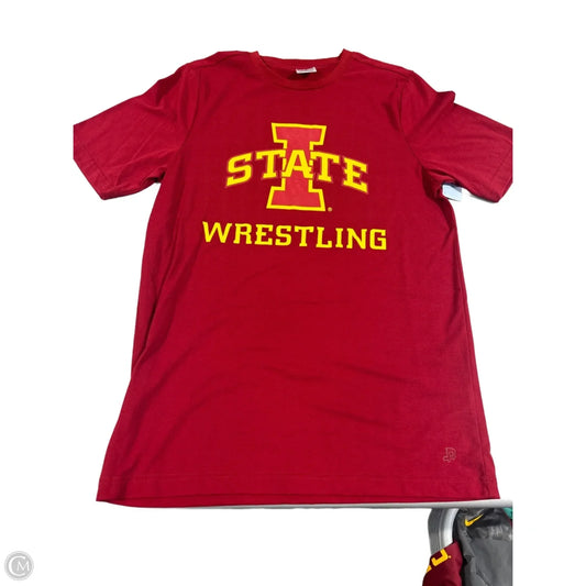 Top Short Sleeve By Authentic In Red, Size: M