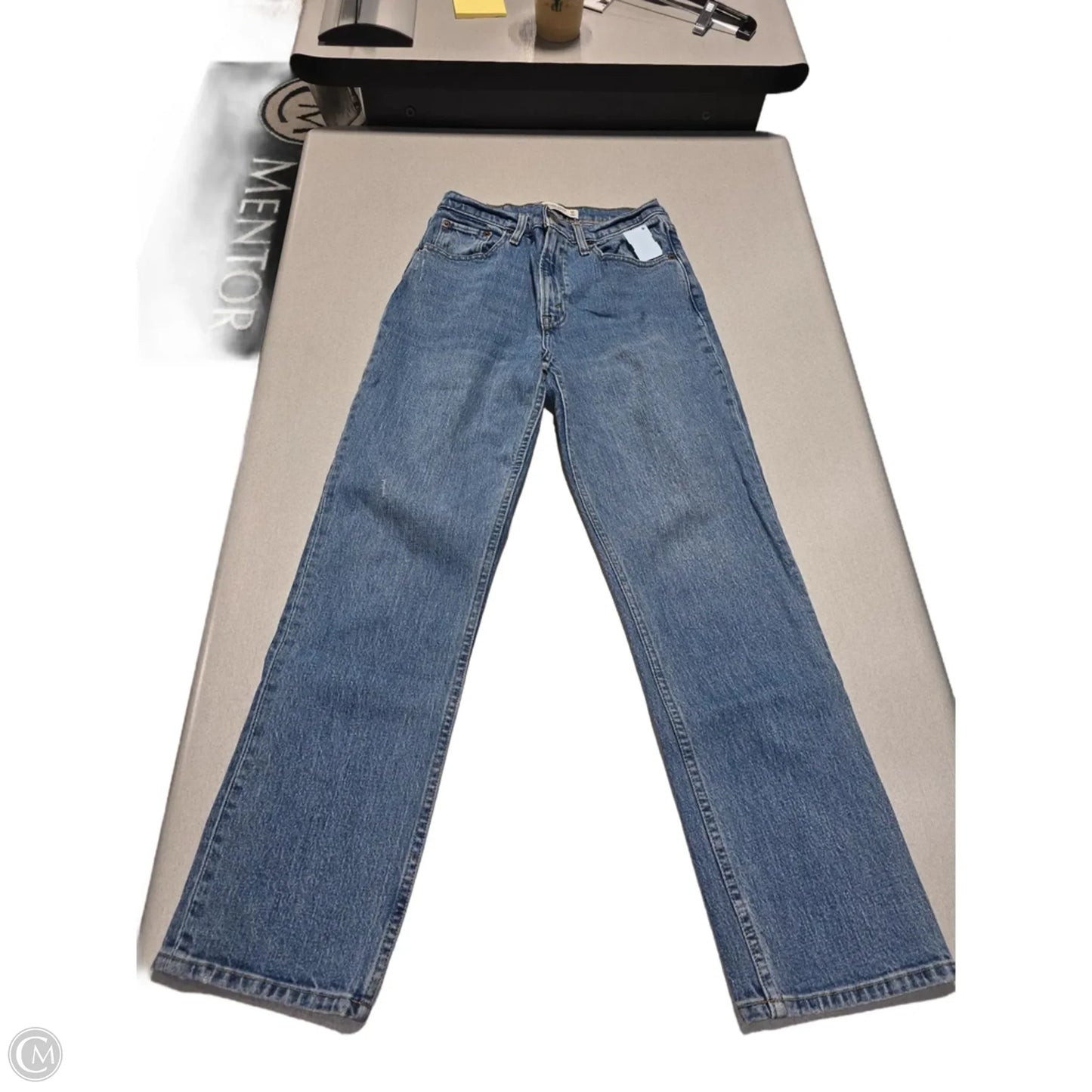 Jeans Straight By Abercrombie And Fitch In Blue Denim, Size: 2