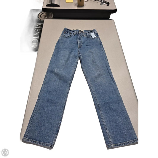Jeans Straight By Abercrombie And Fitch In Blue Denim, Size: 2