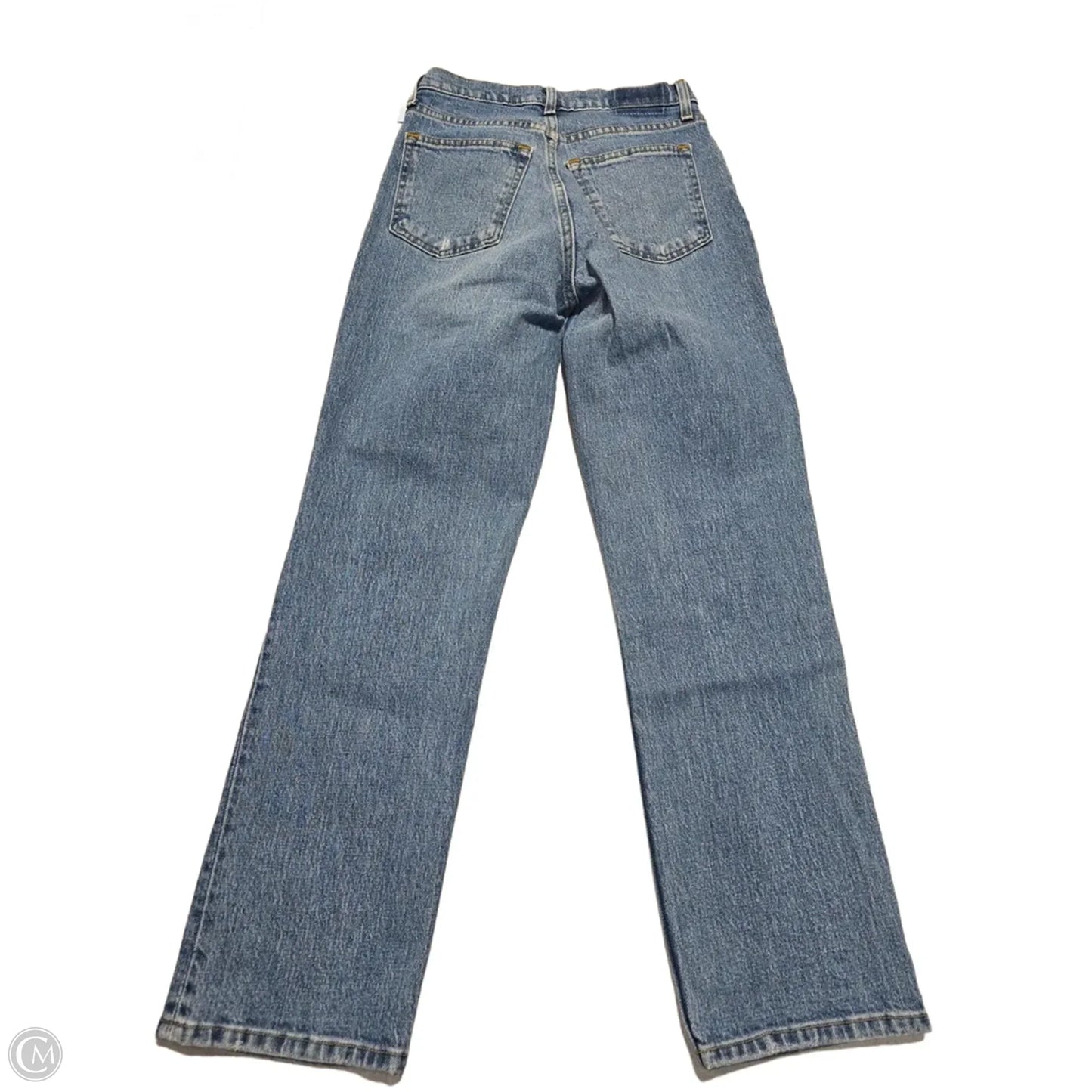 Jeans Straight By Abercrombie And Fitch In Blue Denim, Size: 2