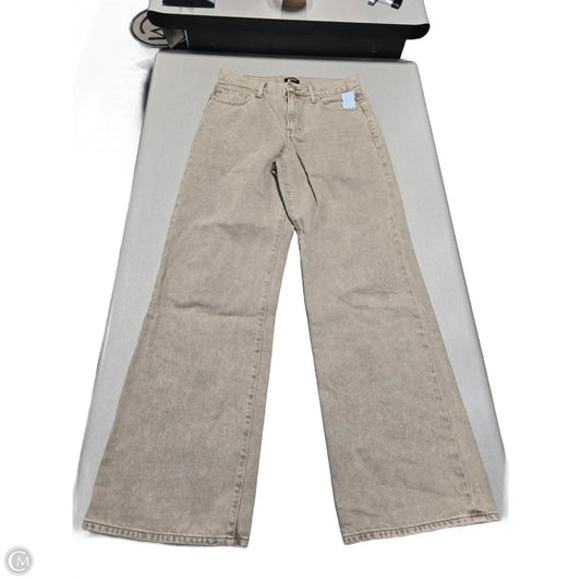 Jeans Straight By Express In Tan Denim, Size: 4