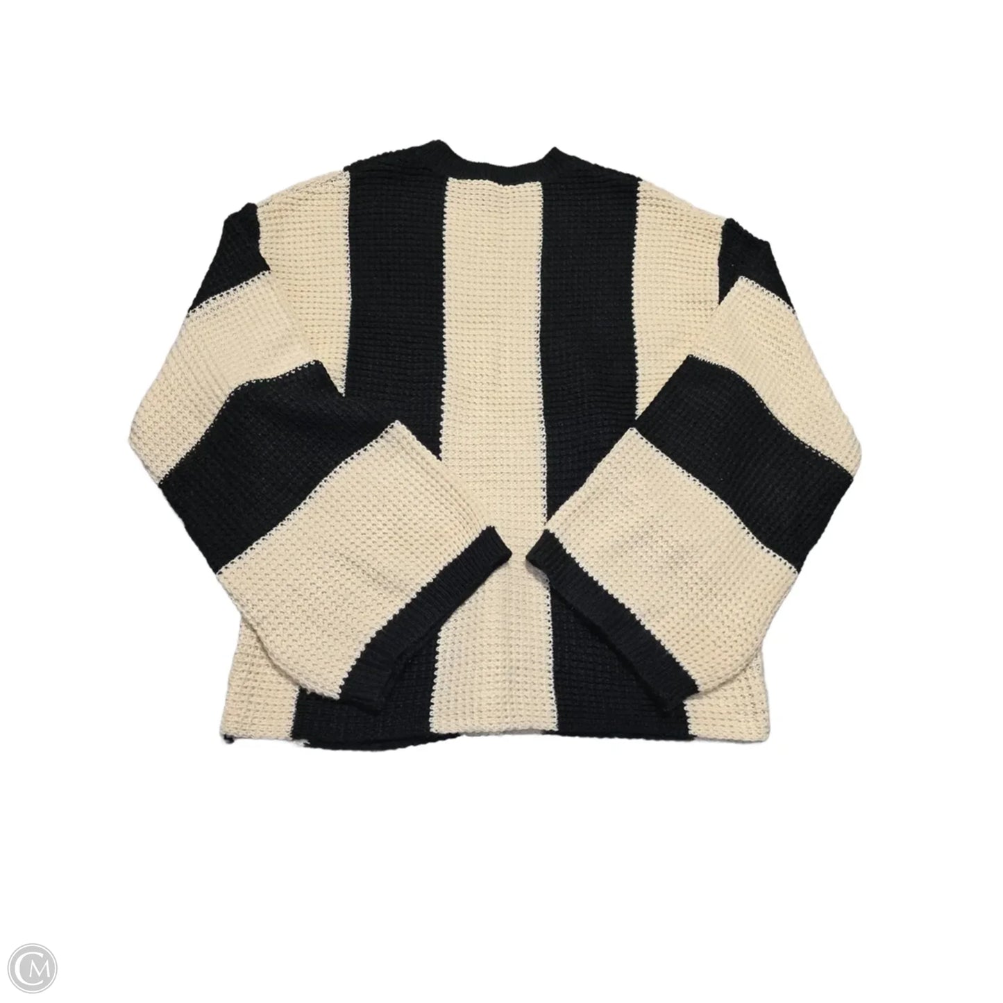 Sweater By Shein In Black & Cream, Size: S
